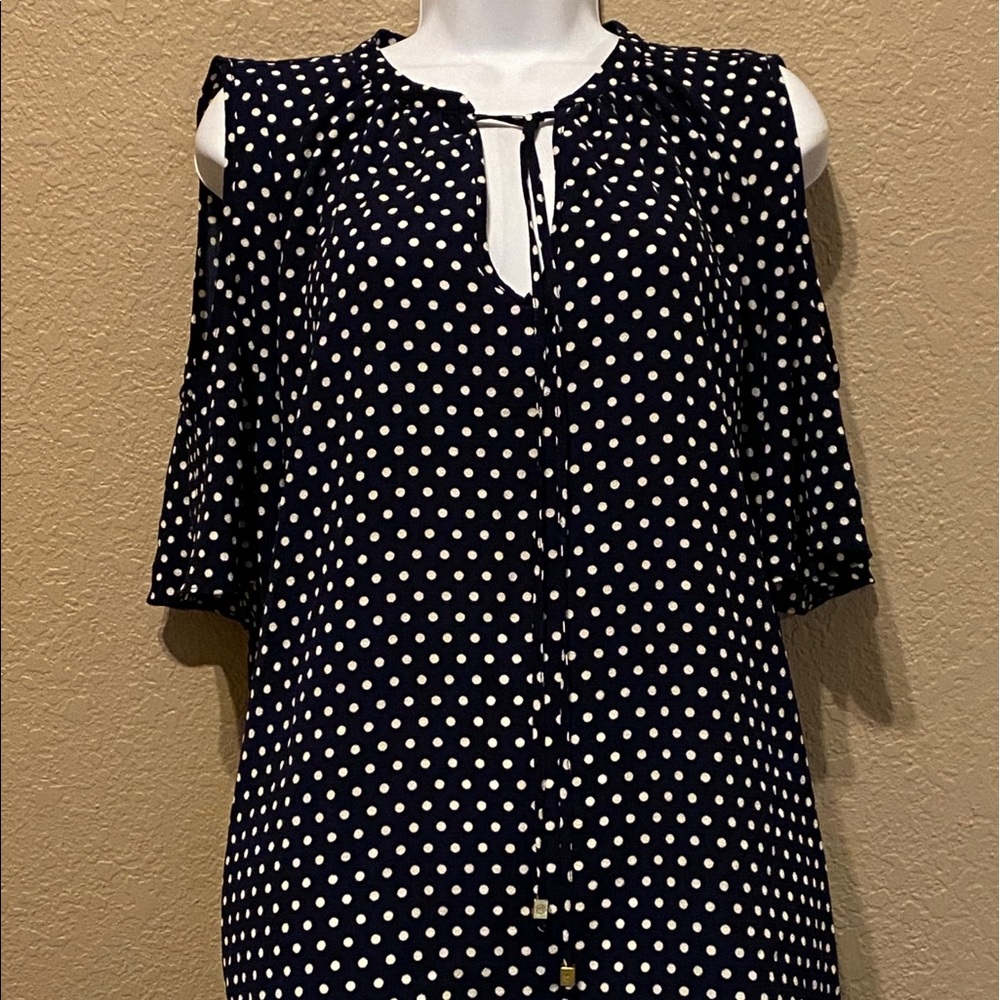 Michael Kors polka  dot print crêpe blouse - Picture 4 of 12